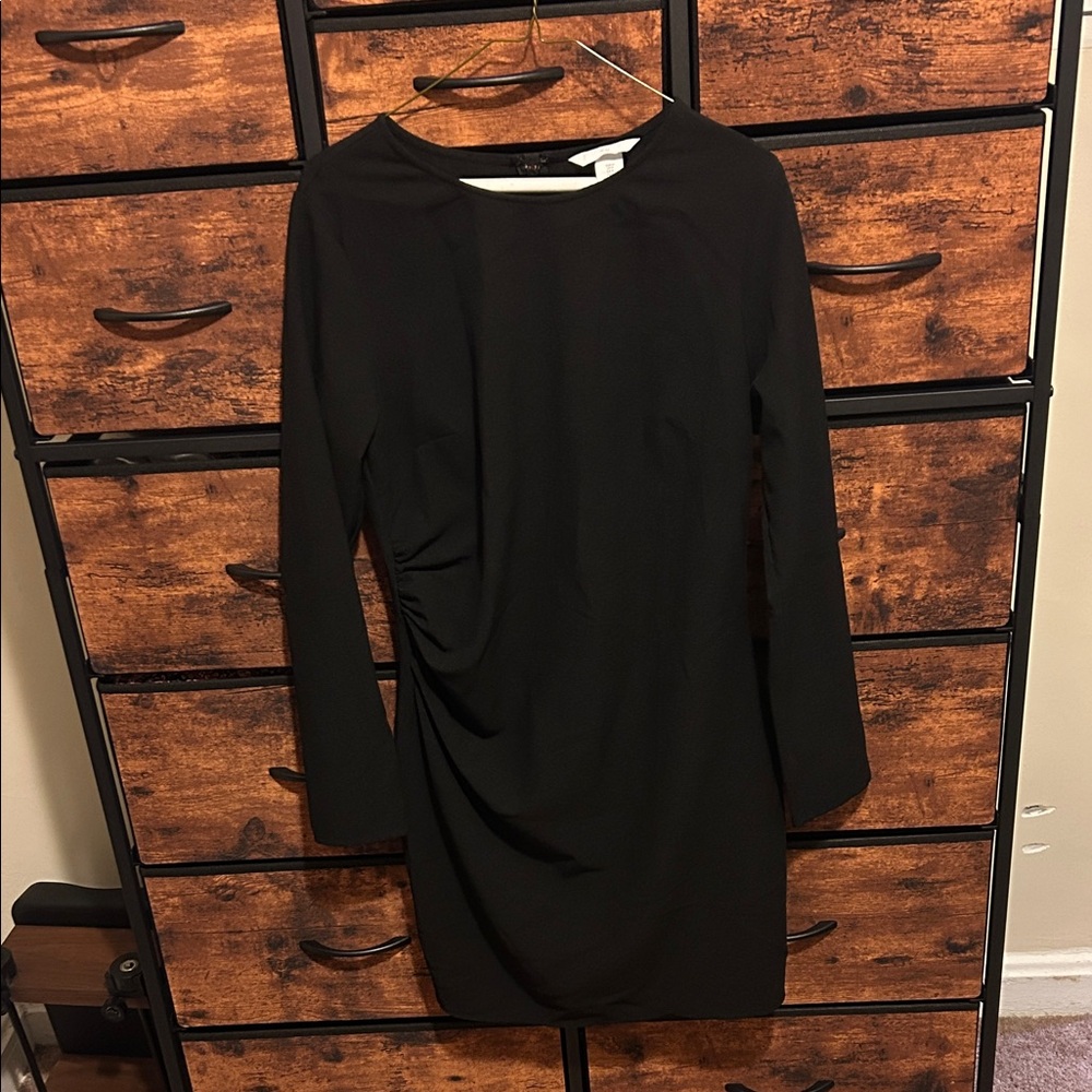 H&M Classic Black Long Sleeve Dress